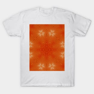 3D star abstract orange design  brick T-Shirt